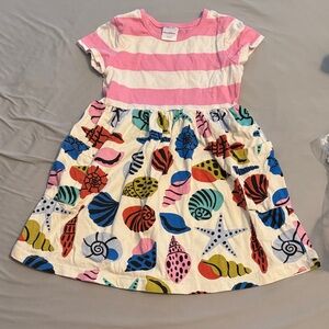 Hanna Andersson Pink Striped Seashell Dress